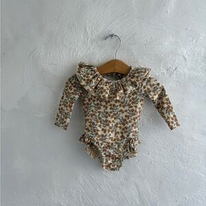 Floral Ruffle Kids Swimwear